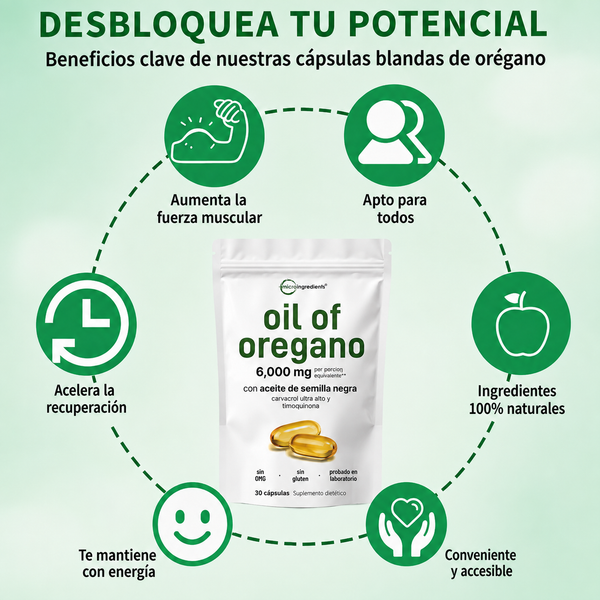 Potente Aceite de Orégano y Nigella